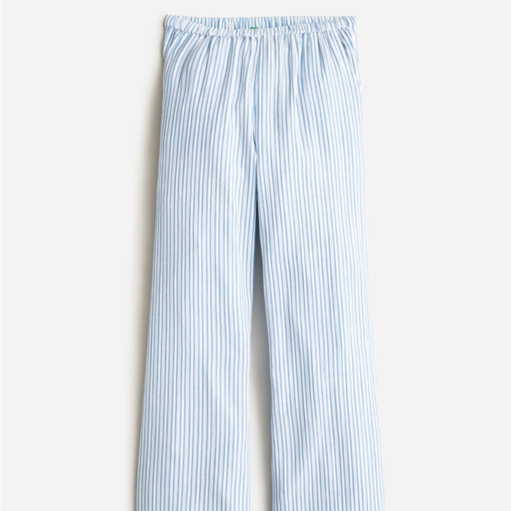 J.Crew Striped Blue and White Pants